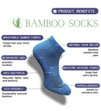 Pack of 3 Unisex Bamboo Blend Solid Low Cut Socks (Multicolor)