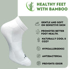Pack of 3 Unisex Bamboo Blend Solid Low Cut Socks (Multicolor)