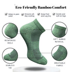 Pack of 3 Unisex Bamboo Blend Solid Low Cut Socks (Multicolor)