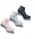 Pack of 3 Unisex Bamboo Blend Solid Low Cut Socks (Multicolor)