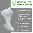 Pack of 3 Unisex Bamboo Blend Solid Low Cut Socks (Multicolor)