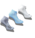 Pack of 3 Unisex Bamboo Blend Solid Low Cut Socks (Multicolor)