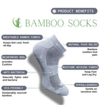 Pack of 3 Unisex Bamboo Blend Solid Low Cut Socks (Multicolor)