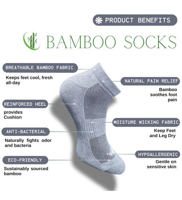 Pack of 3 Unisex Bamboo Blend Solid Low Cut Socks (Multicolor)