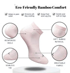 Pack of 3 Unisex Bamboo Blend Solid Low Cut Socks (Multicolor)