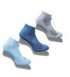 Pack of 3 Unisex Bamboo Blend Solid Low Cut Socks (Multicolor)