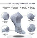 Pack of 3 Unisex Bamboo Blend Solid Low Cut Socks (Multicolor)