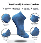 Pack of 3 Unisex Bamboo Blend Solid Low Cut Socks (Multicolor)