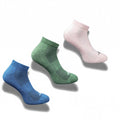 Pack of 3 Unisex Bamboo Blend Solid Low Cut Socks (Multicolor)
