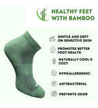 Pack of 3 Unisex Bamboo Blend Solid Low Cut Socks (Multicolor)