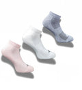 Pack of 3 Unisex Bamboo Blend Solid Low Cut Socks (Multicolor)