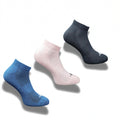 Pack of 3 Unisex Bamboo Blend Solid Low Cut Socks (Multicolor)