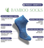 Pack of 3 Unisex Bamboo Blend Solid Low Cut Socks (Multicolor)