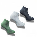 Pack of 3 Unisex Bamboo Blend Solid Low Cut Socks (Multicolor)