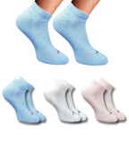 Pack of 3 Unisex Bamboo Blend Solid Low Cut Socks (Multicolor)