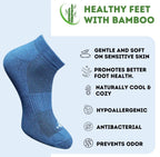 Pack of 3 Unisex Bamboo Blend Solid Low Cut Socks (Multicolor)