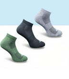 Pack of 3 Unisex Bamboo Blend Solid Low Cut Socks (Multicolor)