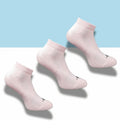 Pack of 3 Unisex Bamboo Blend Solid Low Cut Socks (Light Peach)