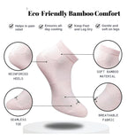 Pack of 3 Unisex Bamboo Blend Solid Low Cut Socks (Multicolor)