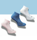 Pack of 3 Unisex Bamboo Blend Solid Low Cut Socks (Multicolor)