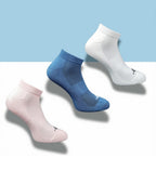 Pack of 3 Unisex Bamboo Blend Solid Low Cut Socks (Multicolor)
