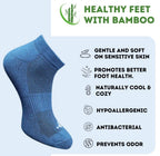 Pack of 3 Unisex Bamboo Blend Solid Low Cut Socks (Multicolor)