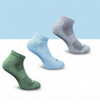 Pack of 3 Unisex Bamboo Blend Solid Low Cut Socks (Multicolor)