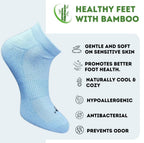 Pack of 3 Unisex Bamboo Blend Solid Low Cut Socks (Multicolor)