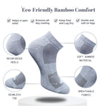 Pack of 3 Unisex Bamboo Blend Solid Low Cut Socks (Multicolor)