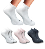 Pack of 3 Unisex Bamboo Blend Solid Low Cut Socks (Multicolor)