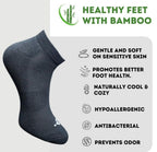 Pack of 3 Unisex Bamboo Blend Solid Low Cut Socks (Multicolor)