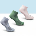 Pack of 3 Unisex Bamboo Blend Solid Low Cut Socks (Multicolor)