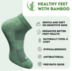 Pack of 3 Unisex Bamboo Blend Solid Low Cut Socks (Multicolor)