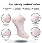 Pack of 3 Unisex Bamboo Blend Solid Low Cut Socks (Multicolor)