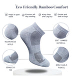 Pack of 3 Unisex Bamboo Blend Solid Low Cut Socks (Light Peach, Dark Grey)