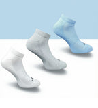 Pack of 3 Unisex Bamboo Blend Solid Low Cut Socks (Multicolor)