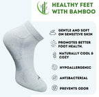 Pack of 3 Unisex Bamboo Blend Solid Low Cut Socks (Multicolor)