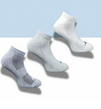 Pack of 3 Unisex Bamboo Blend Solid Low Cut Socks (Multicolor)
