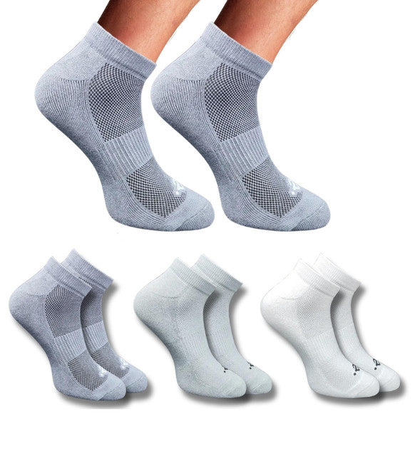 Pack of 3 Unisex Bamboo Blend Solid Low Cut Socks (Multicolor)