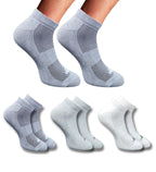 Pack of 3 Unisex Bamboo Blend Solid Low Cut Socks (Multicolor)