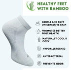 Pack of 3 Unisex Bamboo Blend Solid Low Cut Socks (Multicolor)