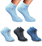 Pack of 3 Unisex Bamboo Blend Solid Low Cut Socks (Multicolor)