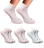 Pack of 3 Unisex Bamboo Blend Solid Low Cut Socks (Light Peach, Off White)