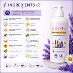 QBOTS Magnesium Body Lotion for Nightly Sleep Muscle Recovery with Lavender &amp; Chamomile | Transdermal Magnesium | Shea Butter &amp; Niacinamide | For Nightly Relaxation &amp; Skin Hydration | 250 ml