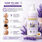QBOTS Magnesium Body Lotion for Nightly Sleep Muscle Recovery with Lavender &amp; Chamomile | Transdermal Magnesium | Shea Butter &amp; Niacinamide | For Nightly Relaxation &amp; Skin Hydration | 250 ml