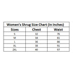 Women's Denim Solid 3-4th Sleeves Shrug (Blue)
